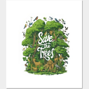 Harmony of Nature: Save the Trees Posters and Art